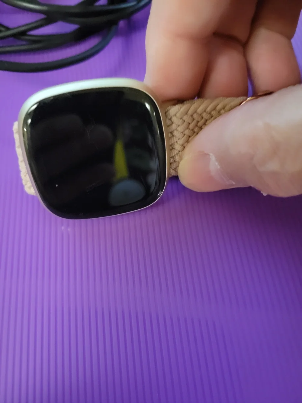 Fitbit Versa 3 With Bands, Charging Cords, And Silicone Shoe Clip